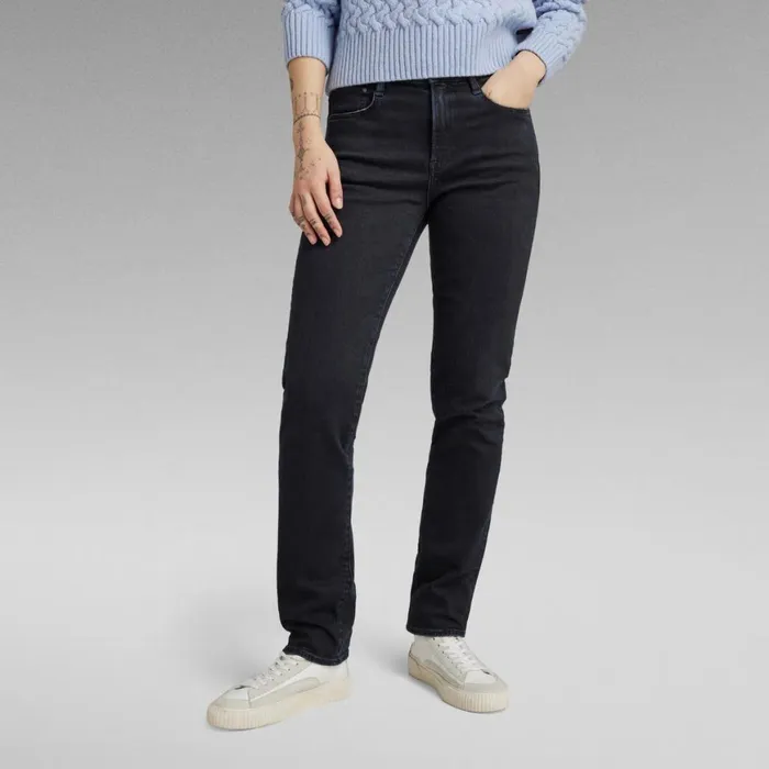 Straight Women GStar RAW Ace 20 Slim Straight Jeans Worn In Midnight Blue Od
