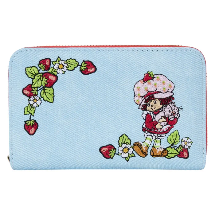 Strawberry Shortcake Denim Zip Around Wallet Unisex Loungefly Bags and Wallets Strawberry Shortcake Denim Zip Around Wallet Unisex Loungefly Bags and Wallets