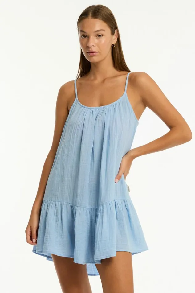 Sunset Short Sundress Sunset Cornflower Women Sea Level Dresses Sunset Short Sundress Sunset Cornflower Women Sea Level Dresses