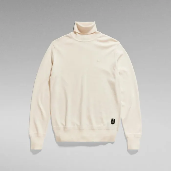 Sweaters Men GStar RAW Premium Core Turtle Knit Eggnog