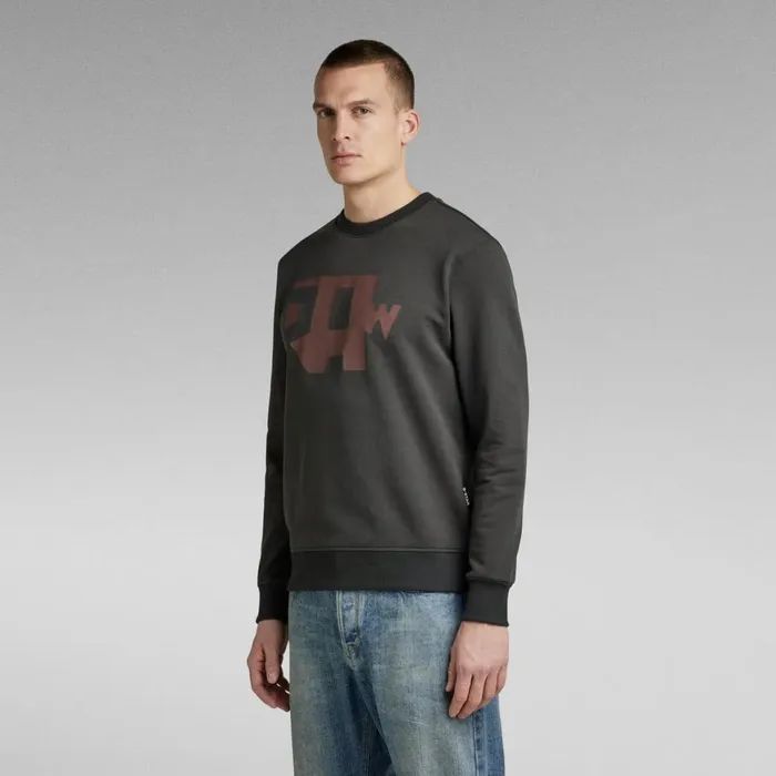 Sweatshirts and Hoodies Men GStar RAW Abstract RAW Sweater Cloack