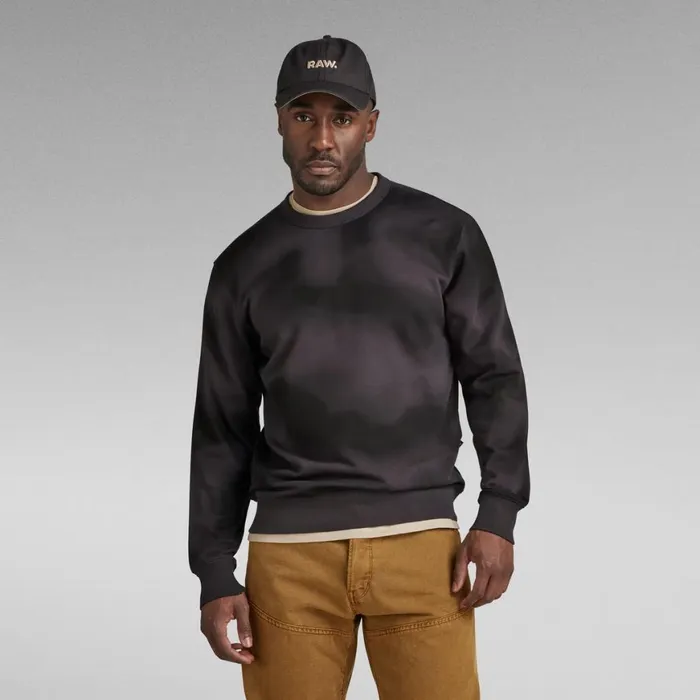 Sweatshirts and Hoodies Men GStar RAW Bitmap Camo AOP Sweater Shadow Bitmap Camo