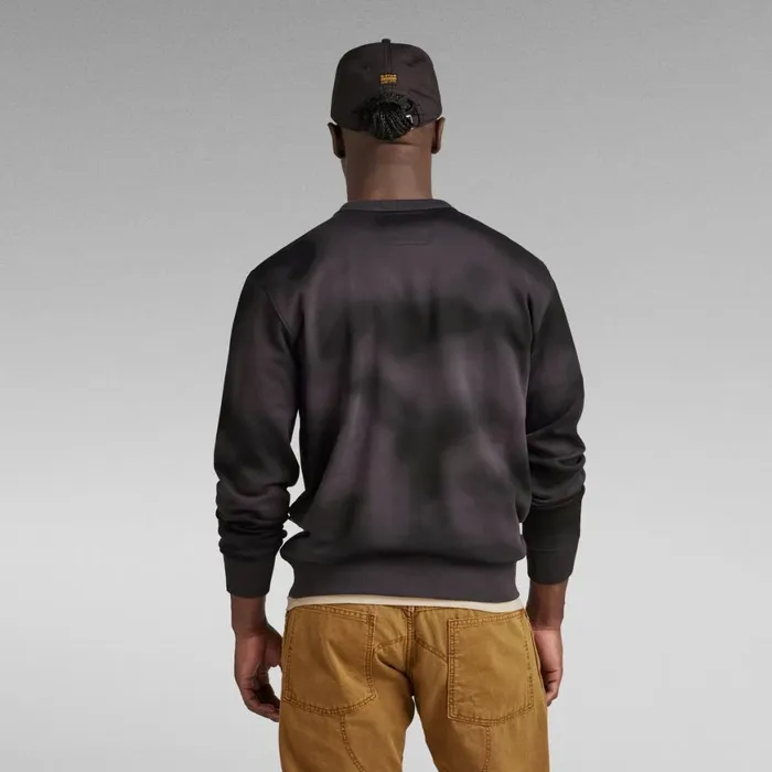 Sweatshirts and Hoodies Men GStar RAW Bitmap Camo AOP Sweater Shadow Bitmap Camo