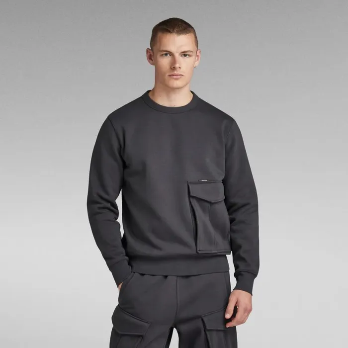 Sweatshirts and Hoodies Men GStar RAW Cargo Sweater Shadow