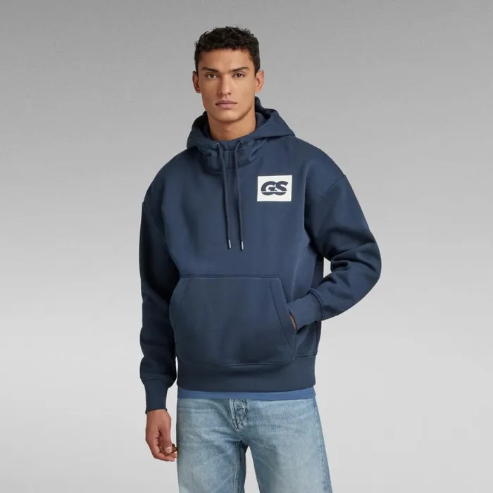 Sweatshirts and Hoodies Men GStar RAW GS Raw Back Graphic Loose Hoodie Salute