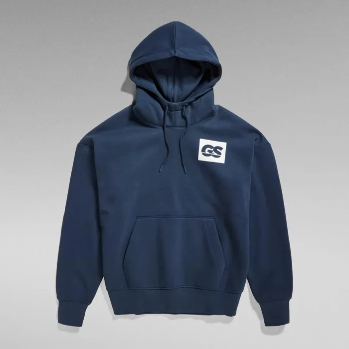 Sweatshirts and Hoodies Men GStar RAW GS Raw Back Graphic Loose Hoodie Salute
