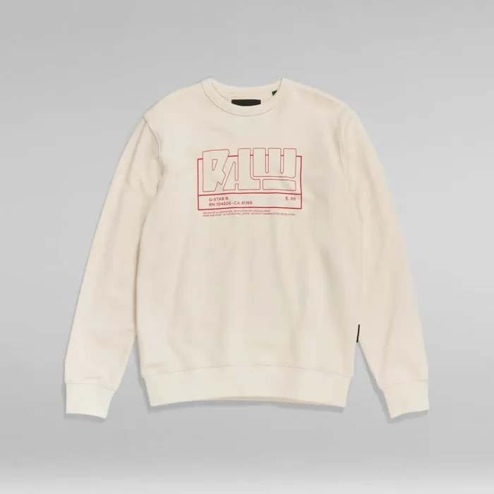 Sweatshirts and Hoodies Men GStar RAW RAW Sweater Ecru