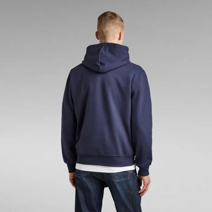 Sweatshirts and Hoodies Men GStar RAW Shadow Drop Graphic Hoodie Sartho Blue