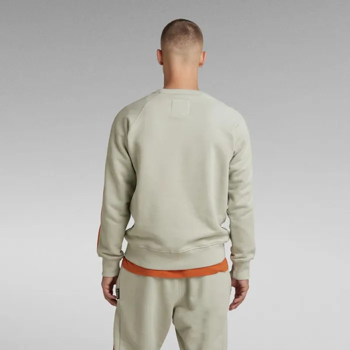 Sweatshirts and Hoodies Men GStar RAW Tape Raglan Sweater Mineral Gray
