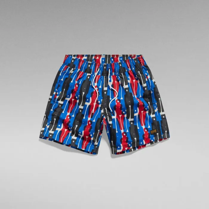 Swimwear Men GStar RAW Dirik Allover Swim Shorts Whitebait Figures 32