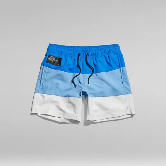 Swimwear Men GStar RAW Dirik Color Block Swim Shorts Lapis Blue