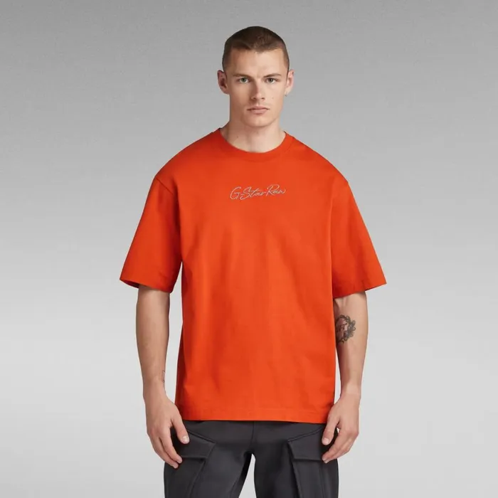 TShirts and Polos Men GStar RAW Autograph Boxy TShirt Rooibos Tea