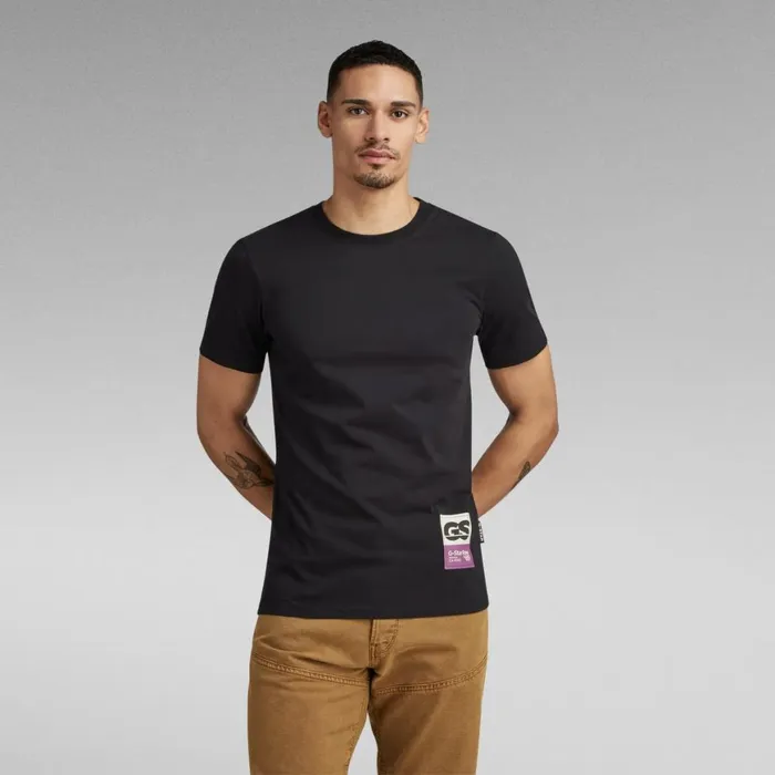 TShirts and Polos Men GStar RAW Back Graphic Slim TShirt Dark Black