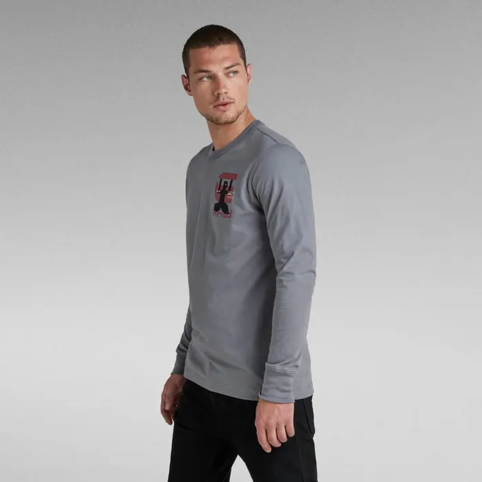 TShirts and Polos Men GStar RAW Back Graphic TShirt Granite