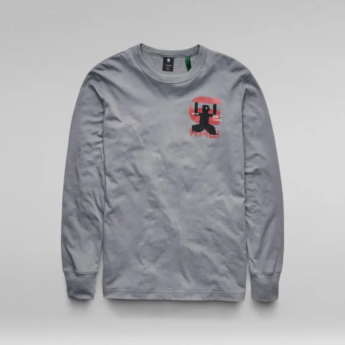 TShirts and Polos Men GStar RAW Back Graphic TShirt Granite
