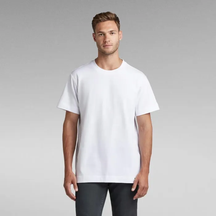 TShirts and Polos Men GStar RAW Essential Organic Cotton Loose TShirt White