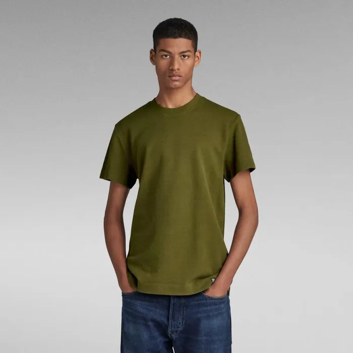 TShirts and Polos Men GStar RAW Essential Pique TShirt Dark Olive