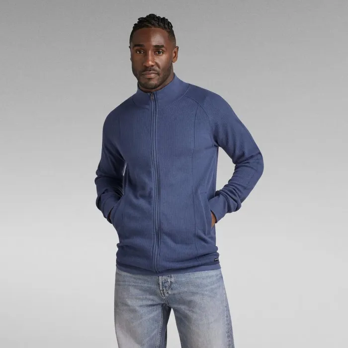 TShirts and Polos Men GStar RAW Jirgi Slim Zip Tweeter Rank Blue