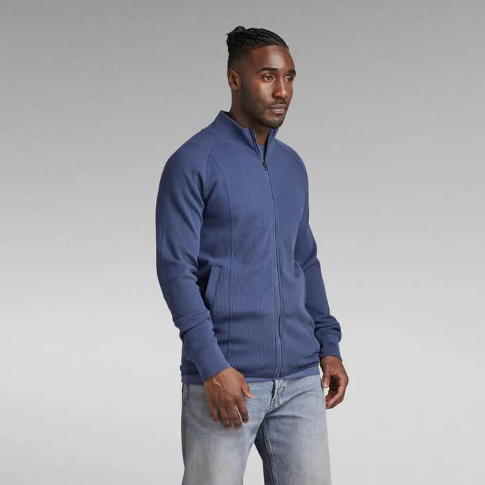 TShirts and Polos Men GStar RAW Jirgi Slim Zip Tweeter Rank Blue