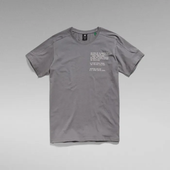 TShirts and Polos Men GStar RAW Korpaz Logos Graphic TShirt Granite