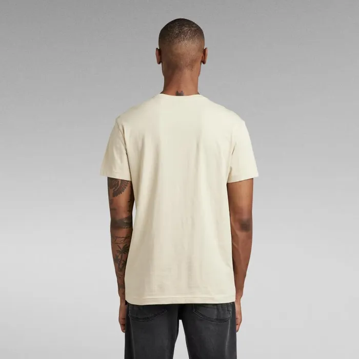 TShirts and Polos Men GStar RAW Logo Tape TShirt Brown Rice