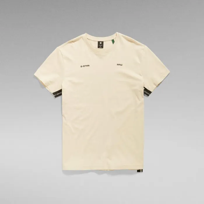 TShirts and Polos Men GStar RAW Logo Tape TShirt Brown Rice