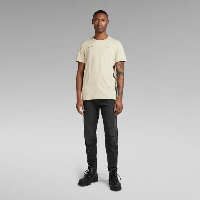TShirts and Polos Men GStar RAW Logo Tape TShirt Brown Rice