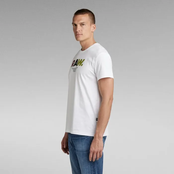 TShirts and Polos Men GStar RAW Multi Colored RAW TShirt White
