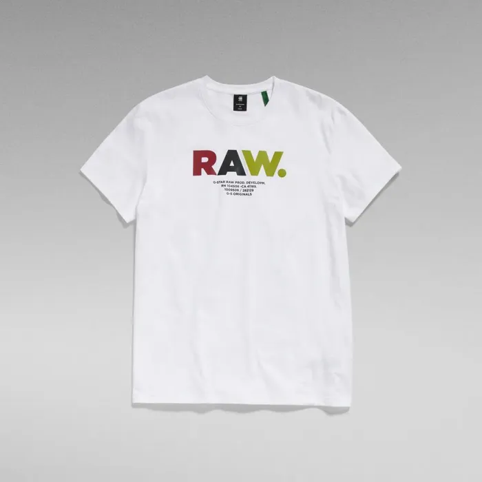 TShirts and Polos Men GStar RAW Multi Colored RAW TShirt White