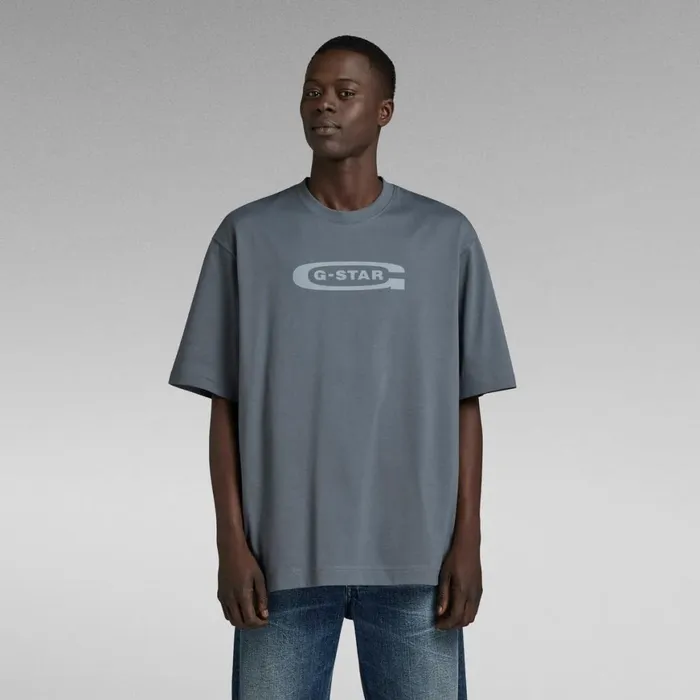 TShirts and Polos Men GStar RAW Old School Logo Boxy TShirt Axis