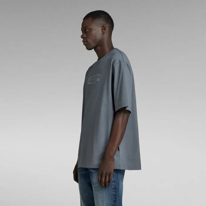 TShirts and Polos Men GStar RAW Old School Logo Boxy TShirt Axis
