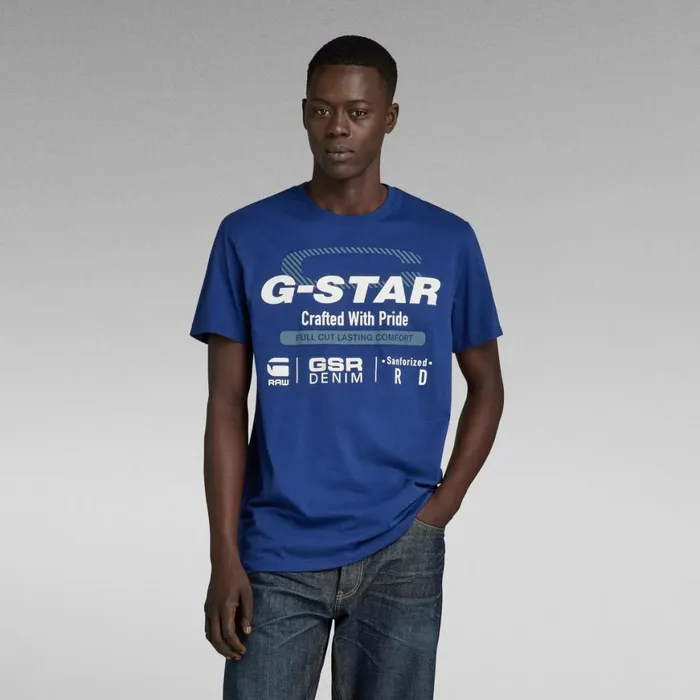 TShirts and Polos Men GStar RAW Old Skool Originals TShirt Ballpen Blue