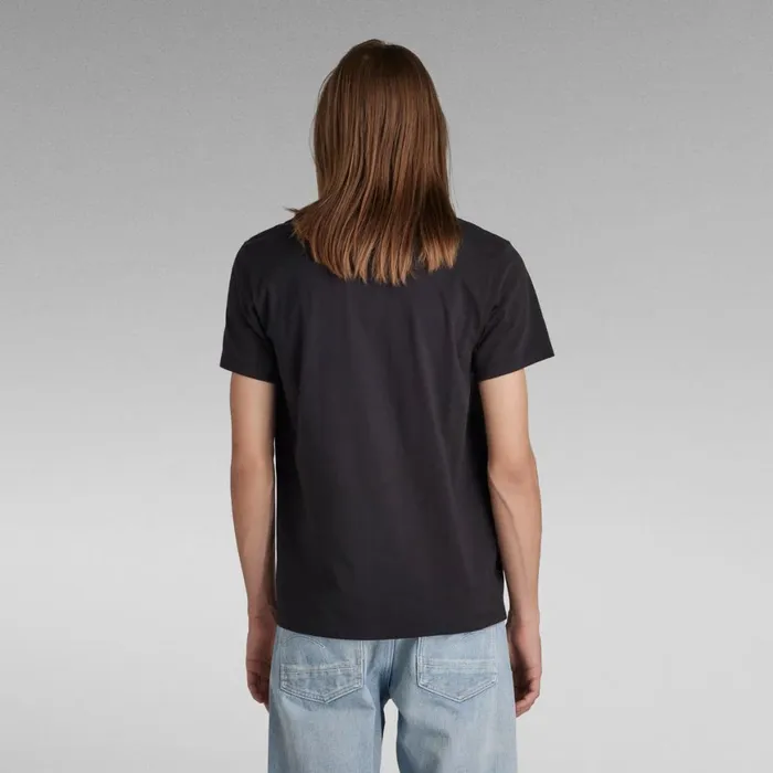 TShirts and Polos Men GStar RAW Side Logo TShirt Dark Black