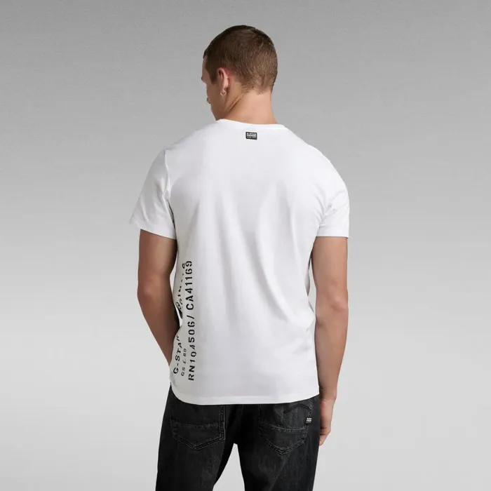 TShirts and Polos Men GStar RAW Side Stencil TShirt White