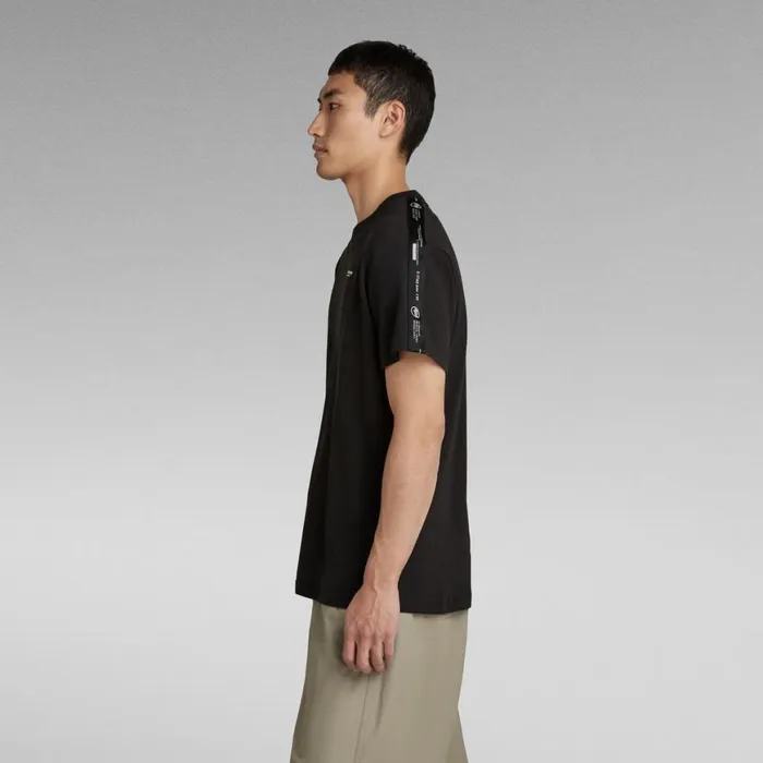 TShirts and Polos Men GStar RAW Tape Loose TShirt Dark Black