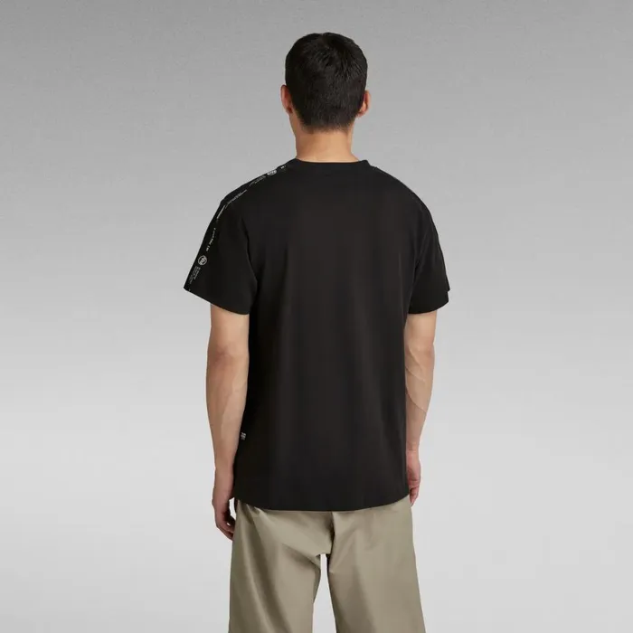 TShirts and Polos Men GStar RAW Tape Loose TShirt Dark Black