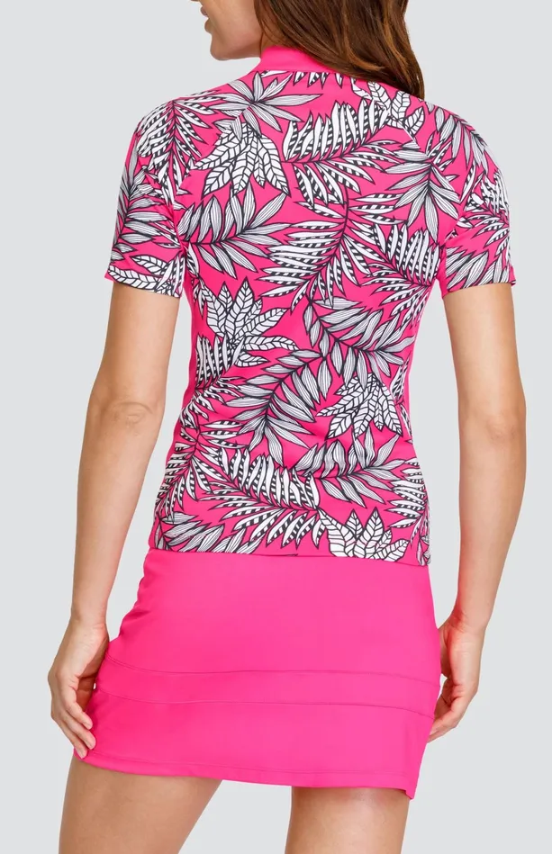 Tail Activewear Alexi Top 8211 Cascading Ferns Women Short Sleeve