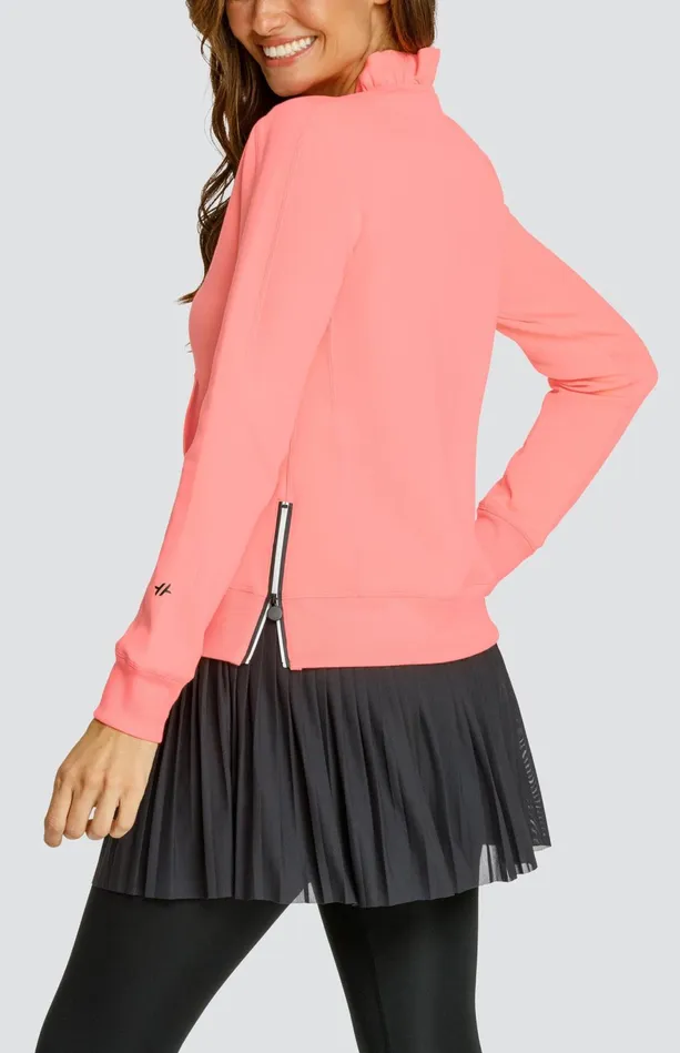 Tail Activewear Condoleezza Neon Melon Punch Pullover Women Long Sleeve