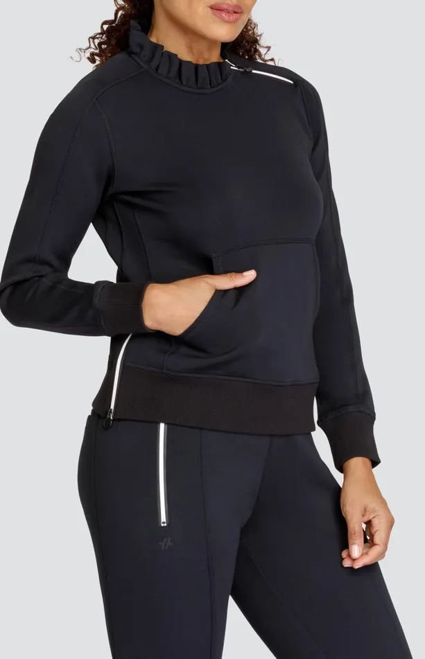 Tail Activewear Condoleezza Noir Black Pullover Women Long Sleeve