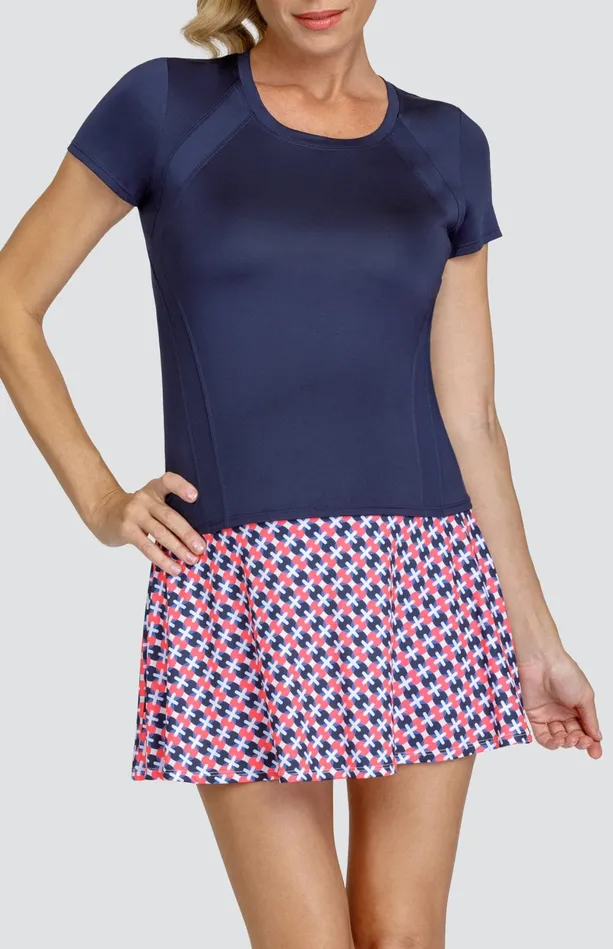 Tail Activewear Delphi Top 8211 Navy Blue Women Short Sleeve