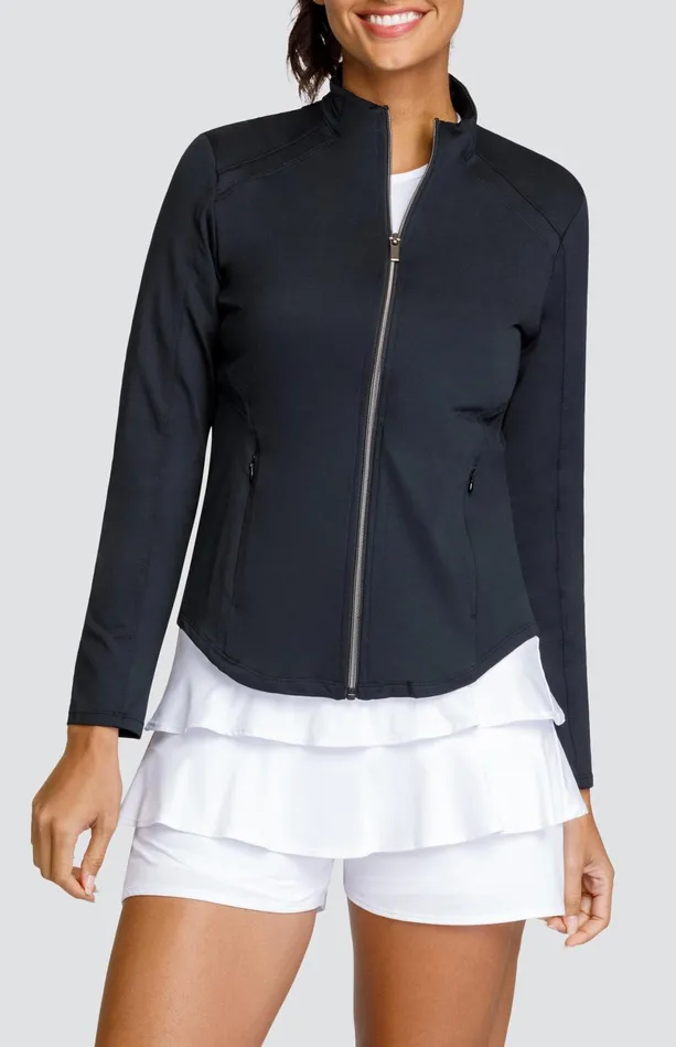 Tail Activewear Hathaway Jacket 8211 Onyx Black Women Jackets And Vests