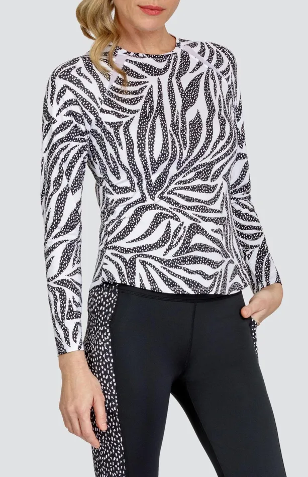 Tail Activewear Luenell Top 8211 Zebra Point Women Long Sleeve