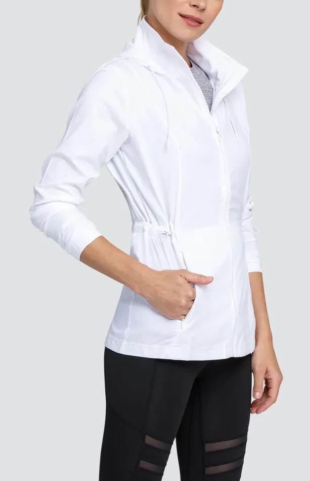 Tail Activewear Nola Water Resistant Jacket 8211 Chalk White Women Jackets And Vests