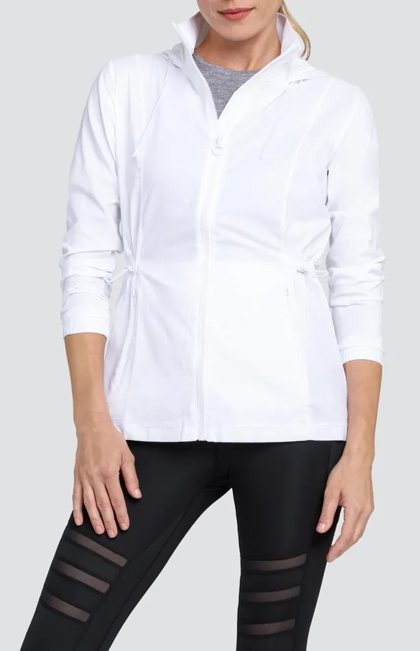 Tail Activewear Nola Water Resistant Jacket 8211 Chalk White Women Jackets And Vests
