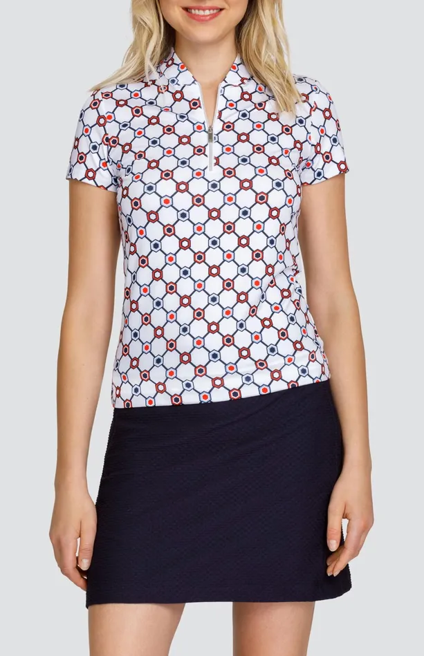 Tail Activewear Rosalia Top 8211 Divine Geo Women Short Sleeve