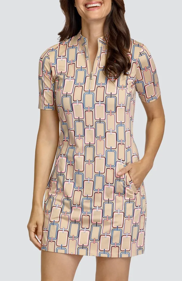 Tail Activewear Shanny 35034 Dress 8211 Link Geo Women Short Sleeve