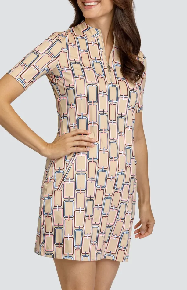 Tail Activewear Shanny 35034 Dress 8211 Link Geo Women Short Sleeve
