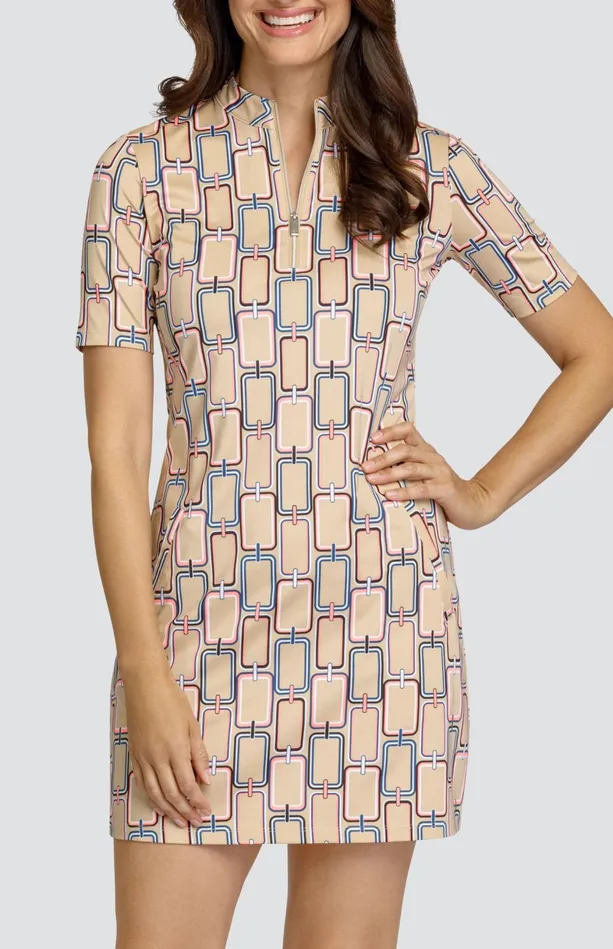 Tail Activewear Shanny 35034 Dress 8211 Link Geo Women Short Sleeve