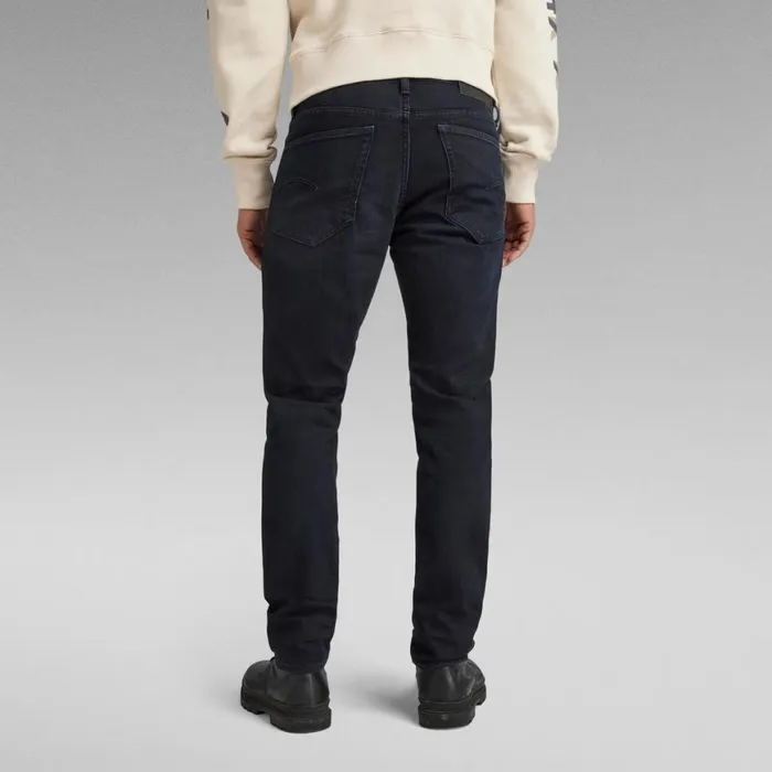 Tapered Men GStar RAW 3301 Straight Tapered Jeans Worn In Deep Water