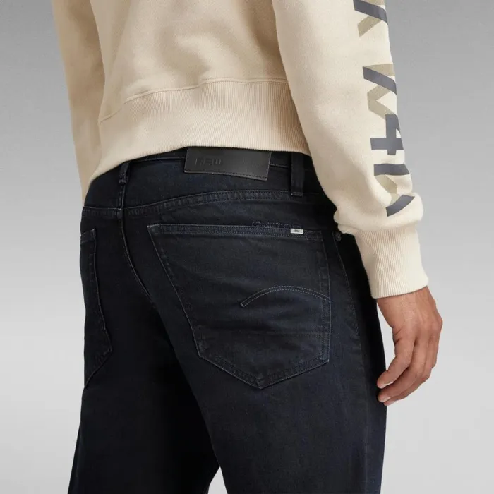 Tapered Men GStar RAW 3301 Straight Tapered Jeans Worn In Deep Water